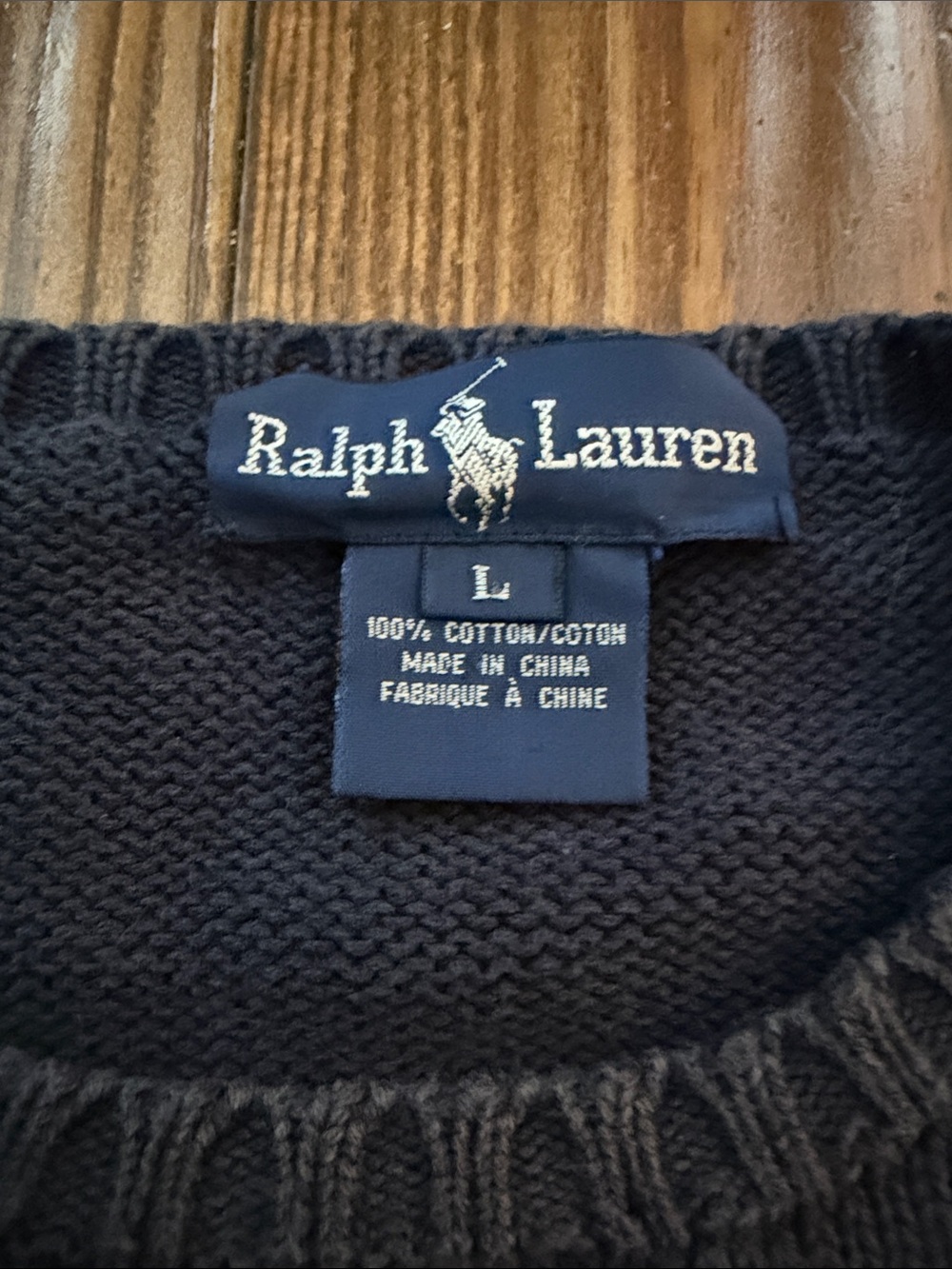 Ralph Lauren Navy Crewneck Sweater with Red Golf Bag 90s sweater ! - Picture 2 of 2